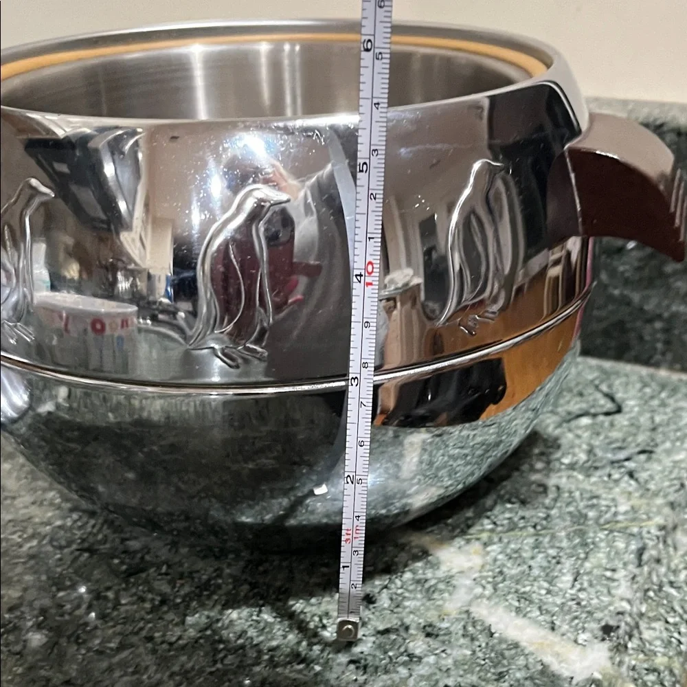 Elegant Stainless Penguin hit and cold server  with Dark Brown Handles